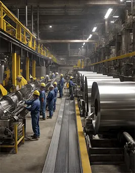 factory floor of stainless steel manufacturer in Arizona